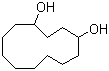 1,4-环十二烷二醇分子结构 (CAS 41417-03-2)