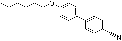 4'-己氧基-[1,1'-联苯基]-4-甲腈分子结构 (CAS 41424-11-7)