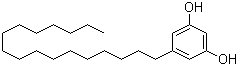 结构式 CAS# 41442-57-3, 5-十七烷基间苯二酚