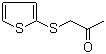 1-(2-噻酚硫基)丙酮分子结构 (CAS 41444-33-1)