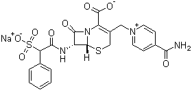 头孢磺啶钠分子结构 (CAS 41444-66-0)