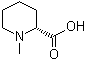 (R)-1-甲基-2-哌啶羧酸分子结构 (CAS 41447-17-0)
