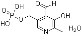 5-磷酸吡哆醛一水合物分子结构 (CAS 41468-25-1)