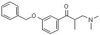 3-二甲基氨基-1-(3-苄基氧基苯基)-2-甲基-1-丙酮分子结构 (CAS 41489-62-7)