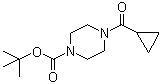 4-环丙烷甲酰基哌嗪-1-羧酸叔丁酯分子结构 (CAS 414910-15-9)