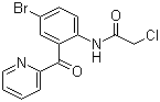 N-[4-溴-2-(2-吡啶甲酰基)苯基]-2-氯乙酰胺分子结构 (CAS 41526-21-0)
