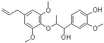 alpha-[1-[2,6-二甲氧基-4-(2-丙烯-1-基)苯氧基]乙基]-4-羟分子结构 (CAS 41535-95-9)