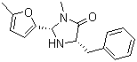 (2S,5S)-(-)-5-苄基-3-甲基-2-(5-甲基-2-呋喃基)-4-咪唑啉酮分子结构 (CAS 415678-40-9)