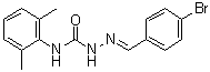 2-[(4-溴苯基)亚甲基]-N-(2,6-二甲基苯基)肼基甲酰胺分子结构 (CAS 415687-81-9)