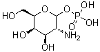 D-半乳糖胺 1-磷酸酯分子结构 (CAS 41588-64-1)