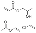 氯乙烯,乙烯基乙酸酯,2-羟基丙基丙-2-烯酸酯分子结构 (CAS 41618-91-1)