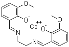 2,2'-[1,2-乙二基双(次氮基次甲基)]双[6-甲氧基苯酚]钴络合物分子结构 (CAS 41619-71-0)
