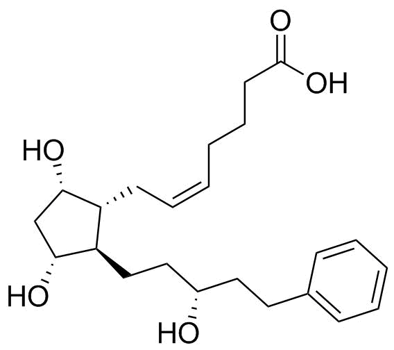 拉坦前列腺素(游离酸)分子结构 (CAS 41639-83-2)