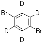 结构式 CAS# 4165-56-4, 1,4-二溴-2,3,5,6-四氘苯