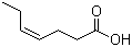 (4Z)-4-庚烯酸分子结构 (CAS 41653-95-6)