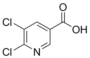 5,6-二氯烟酸分子结构 (CAS 41667-95-2)