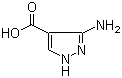 3-氨基吡唑-4-甲酸分子结构 (CAS 41680-34-6)