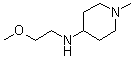 N-(2-甲氧基乙基)-1-甲基-4-哌啶胺分子结构 (CAS 416887-38-2)