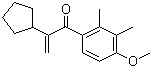 2-环戊基-1-(4-甲氧基-2,3-二甲基苯基)丙-2-烯-1-酮分子结构 (CAS 41715-82-6)
