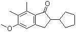 2-环戊基-2,3-二氢-5-甲氧基-6,7-二甲基-1H-茚-1-酮分子结构 (CAS 41715-83-7)