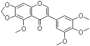 次野鸢尾黄素分子结构 (CAS 41743-73-1)