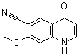 1,4-Dihydro-7-methoxy-4-oxo-6-quinolinecarbonitrile molecular structure (CAS 417721-15-4)