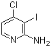 4-氯-3-碘吡啶-2-胺分子结构 (CAS 417721-69-8)