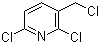 2,6-二氯-3-(氯甲基)吡啶分子结构 (CAS 41789-37-1)