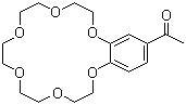 4'-乙酰基苯并-18-冠醚-6分子结构 (CAS 41855-35-0)
