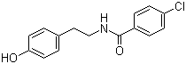 N-(4-氯苯甲酰基)-酪胺分子结构 (CAS 41859-57-8)