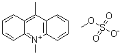9,10-二甲基吖啶鎓硫酸甲酯盐分子结构 (CAS 41922-14-9)