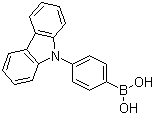 结构式 CAS# 419536-33-7, 4-(9H-咔唑-9-基)苯硼酸