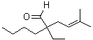 2-Butyl-2-ethyl-5-methyl-4-hexenal molecular structure (CAS 42023-59-6)