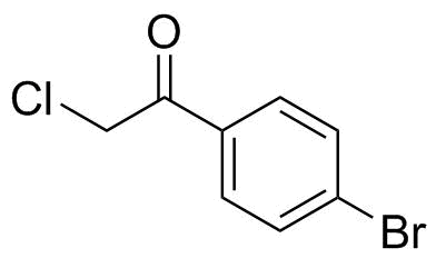 2-Chloro-4'-bromoacetophenone molecular structure (CAS 4209-02-3)