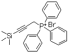 三苯基(3-三甲基硅烷基丙-2-炔基)溴化鏻分子结构 (CAS 42134-49-6)
