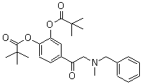 2,2-二甲基丙酸 4-[[甲基(苯甲基)氨基]乙酰基]-1,2-苯酯分子结构 (CAS 42146-03-2)