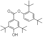 3,5-二叔丁基-4-羟基苯甲酸-2,4-二叔丁基苯酯分子结构 (CAS 4221-80-1)