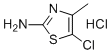 2-氨基-5-氯-4-甲基-1,3-噻唑盐酸盐分子结构 (CAS 42212-83-9)