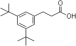 3,5-二叔丁基苯丙酸分子结构 (CAS 42288-01-7)