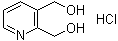 2,3-二(羟甲基)吡啶盐酸盐分子结构 (CAS 423169-40-8)