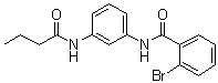 2-溴-N-[3-[(1-氧代丁基)氨基]苯基]苯甲酰胺分子结构 (CAS 423735-93-7)