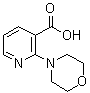 2-(吗啉-4-基)烟酸分子结构 (CAS 423768-54-1)