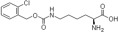 N6-[[(2-氯苯基)甲氧基]羰基]-L-赖氨酸分子结构 (CAS 42390-97-6)