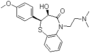去乙酰地尔硫卓分子结构 (CAS 42399-40-6)
