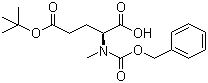 N-甲基-N-苄氧羰基-L-谷氨酸 5-叔丁酯分子结构 (CAS 42417-71-0)