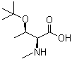 O-叔丁基-N-甲基-L-苏氨酸分子结构 (CAS 42417-72-1)