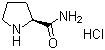 L-脯氨酰胺盐酸盐分子结构 (CAS 42429-27-6)