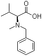 N-苄基-N-甲基-L-缬氨酸分子结构 (CAS 42492-62-6)