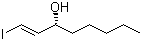 (R)-反式-3-羟基-1-碘-1-辛烯分子结构 (CAS 42541-99-1)
