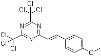 2,4-双(三氯甲基)-6-对甲氧基苯乙烯基-S-三嗪分子结构 (CAS 42573-57-9)
